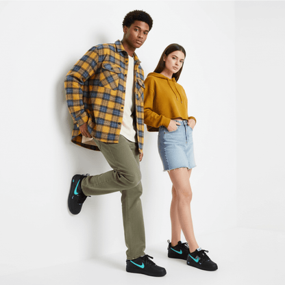 Air Force 1 Low negro y azul celeste TM