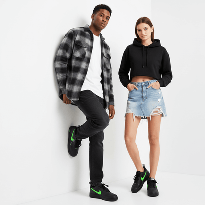 Air Force 1 Low negro y verde TM
