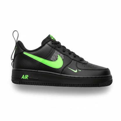 Air Force 1 Low negro y verde TM