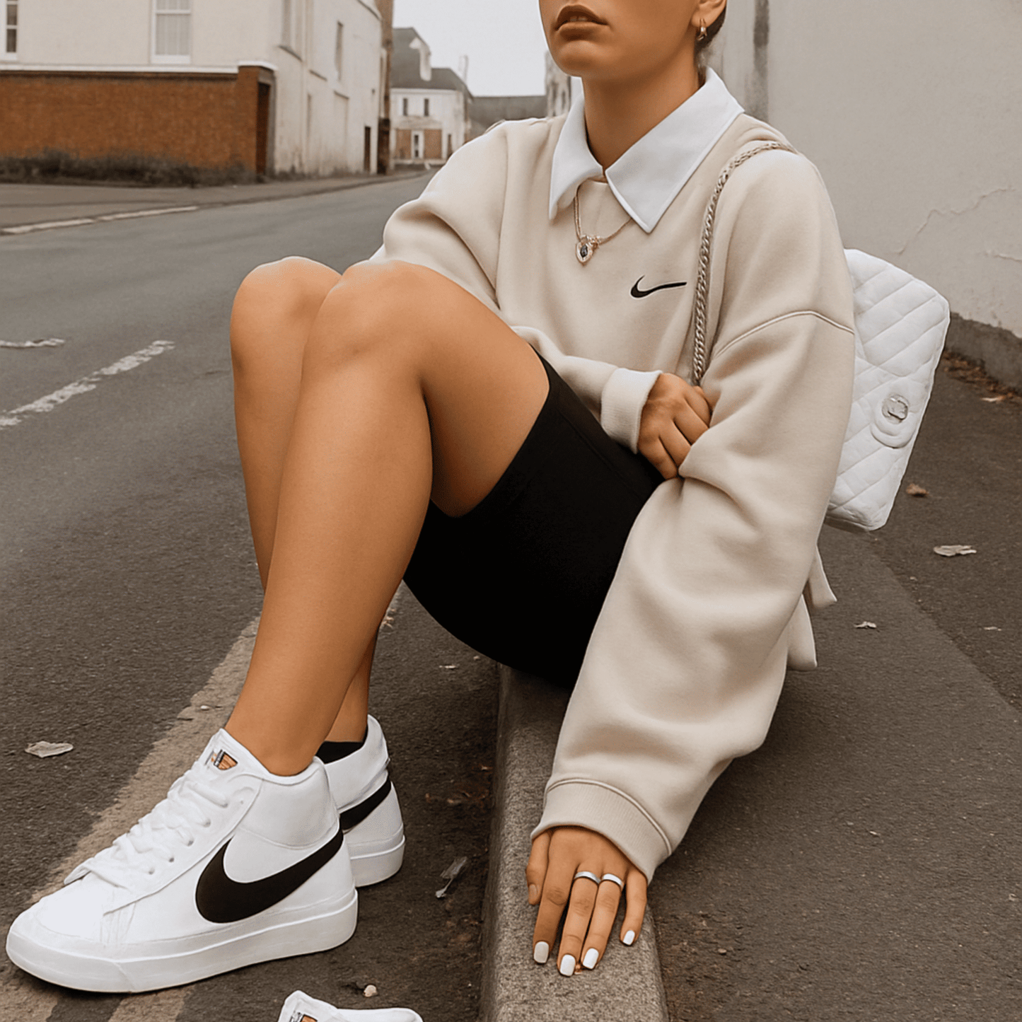 Blazer Mid '77 Vintage blanco y negro
