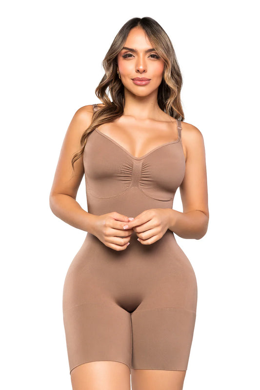 Body Faja Invisible SMI7153 COCOA Espalda alta, curvas redefinidas
