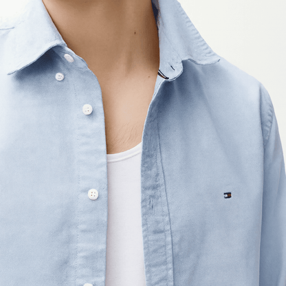 Camisa Oxford azul celeste Regular Fit