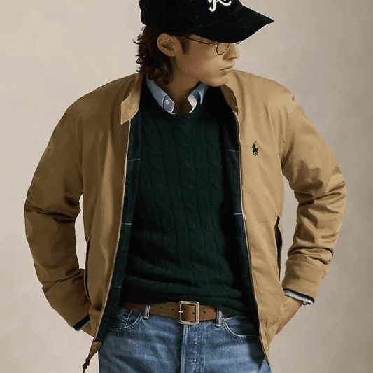 Chaqueta Bedford Twill beige hombre