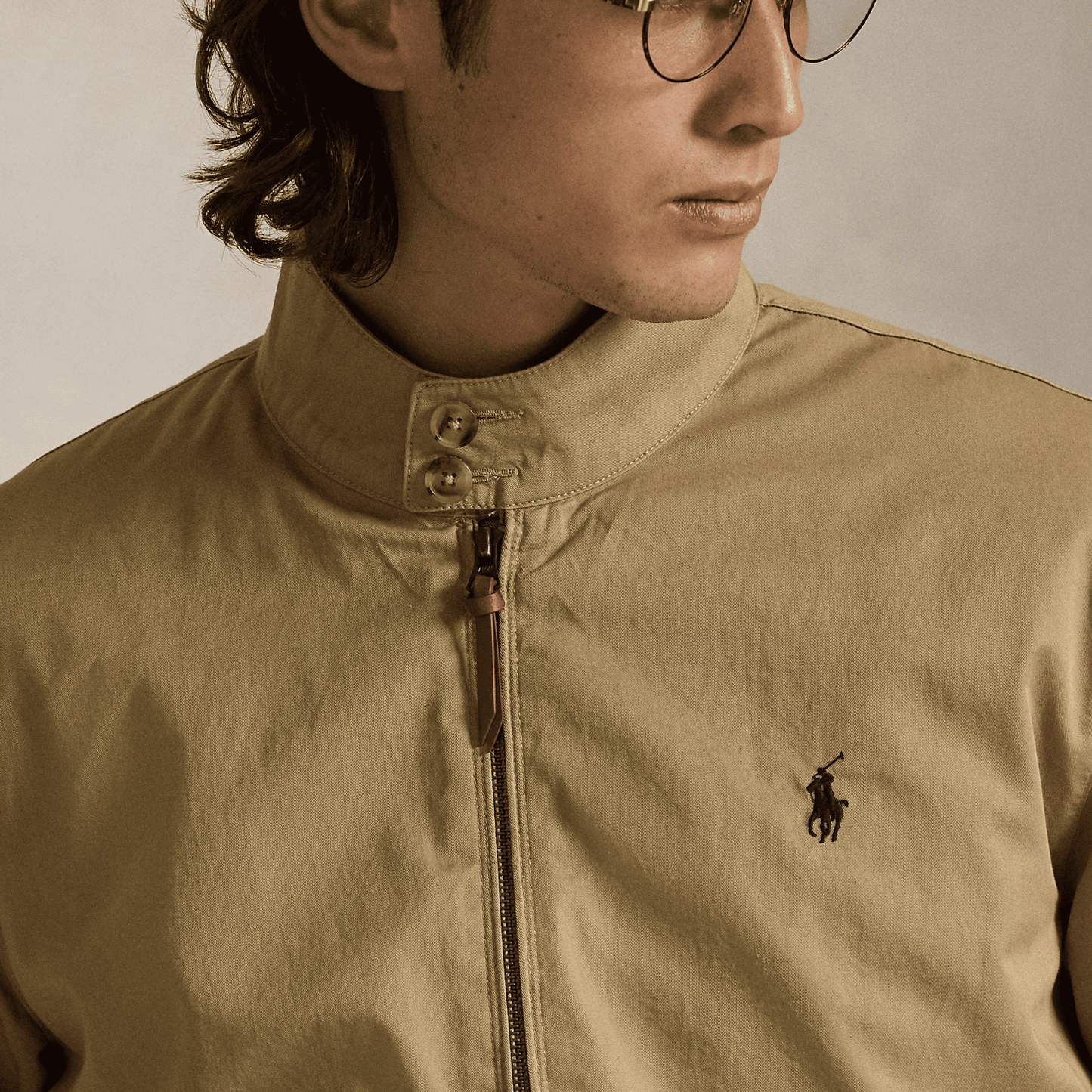 Chaqueta Bedford Twill beige hombre