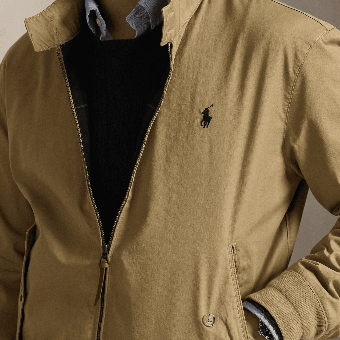 Chaqueta Bedford Twill beige hombre