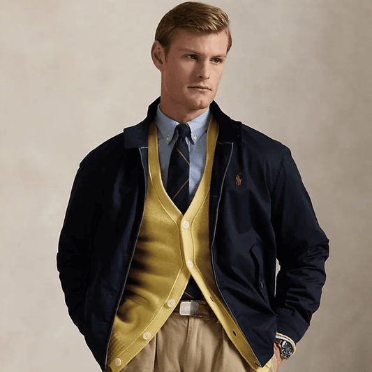 Chaqueta Bedford Twill azul marino hombre