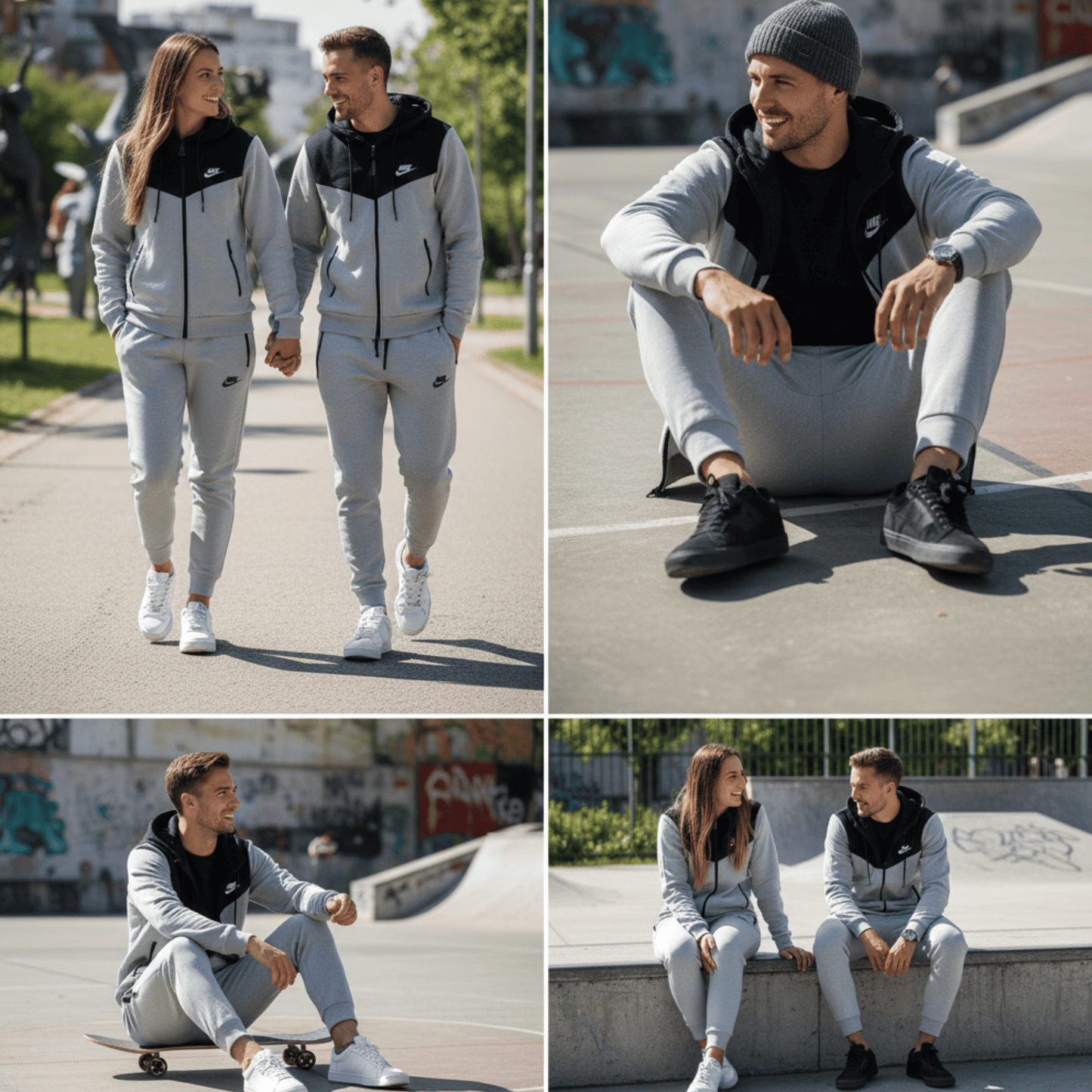 Chándal unisex gris
