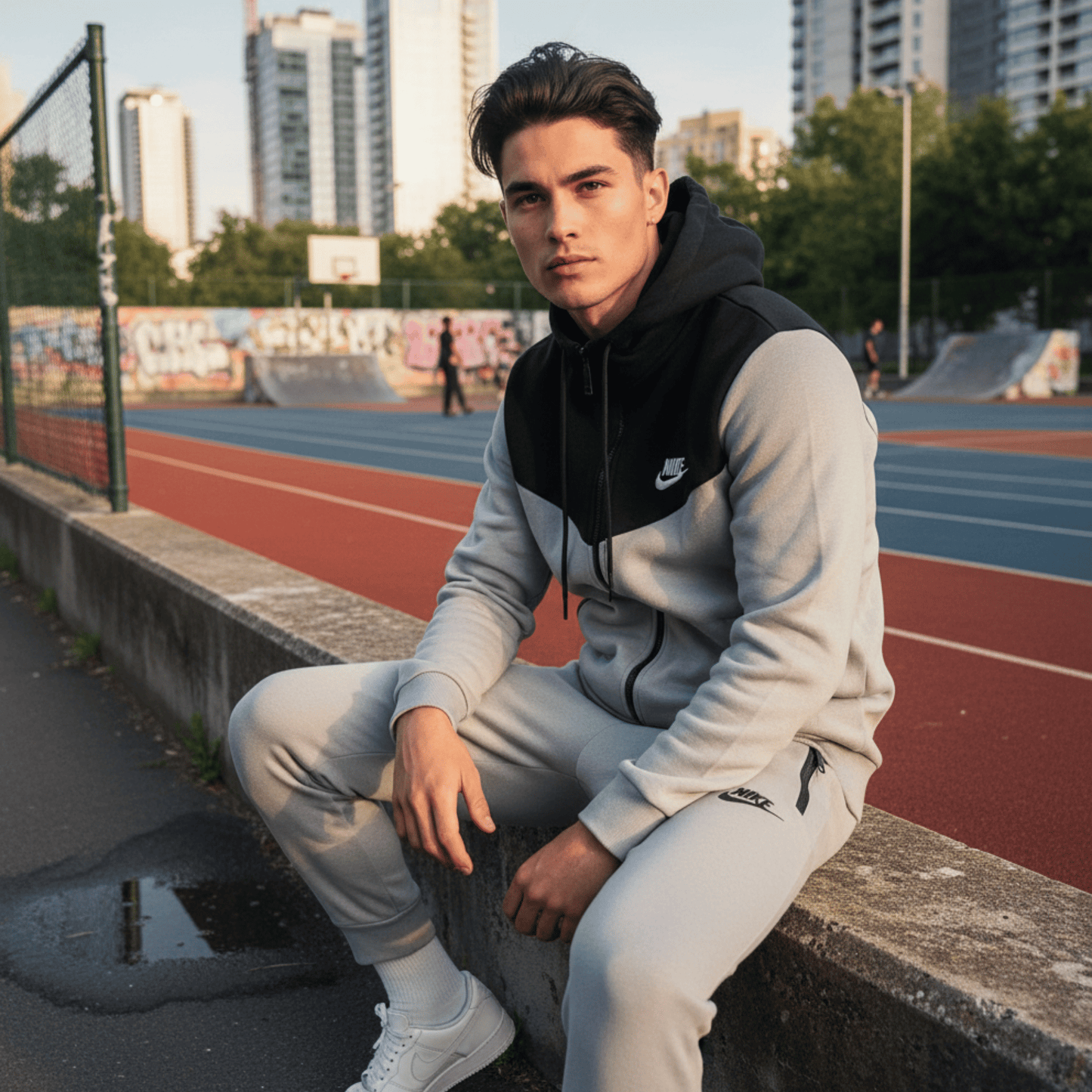 Chándal unisex gris