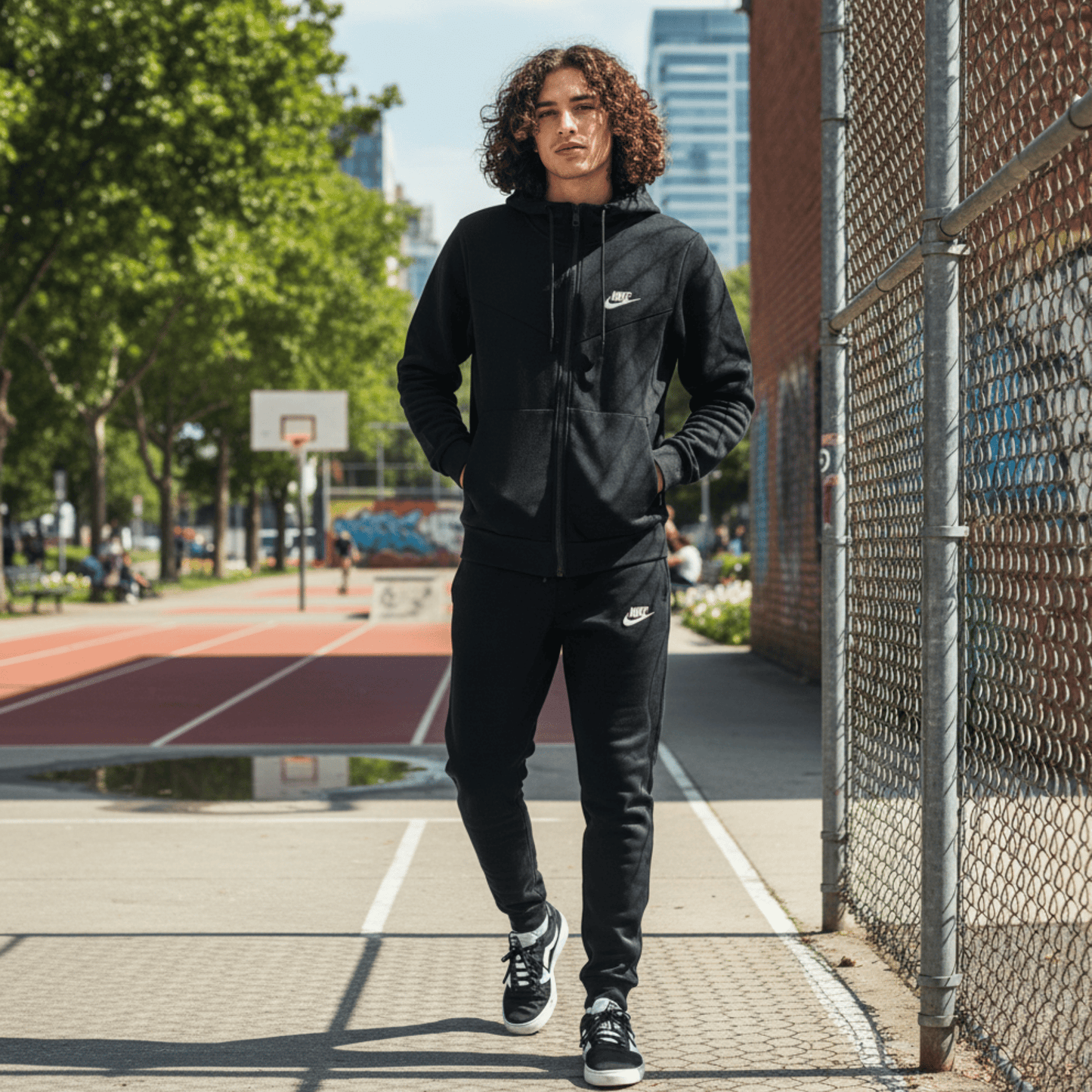 Chándal unisex negro