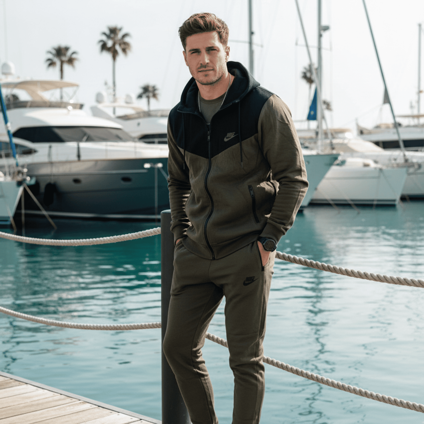 Chándal unisex verde