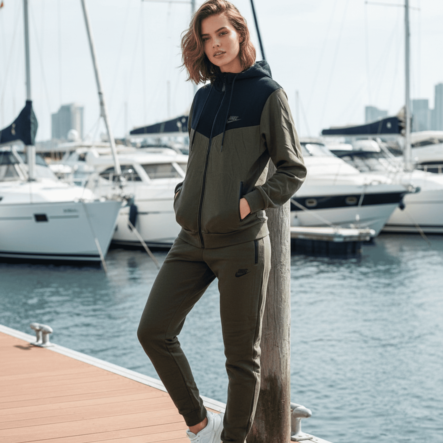 Chándal unisex verde