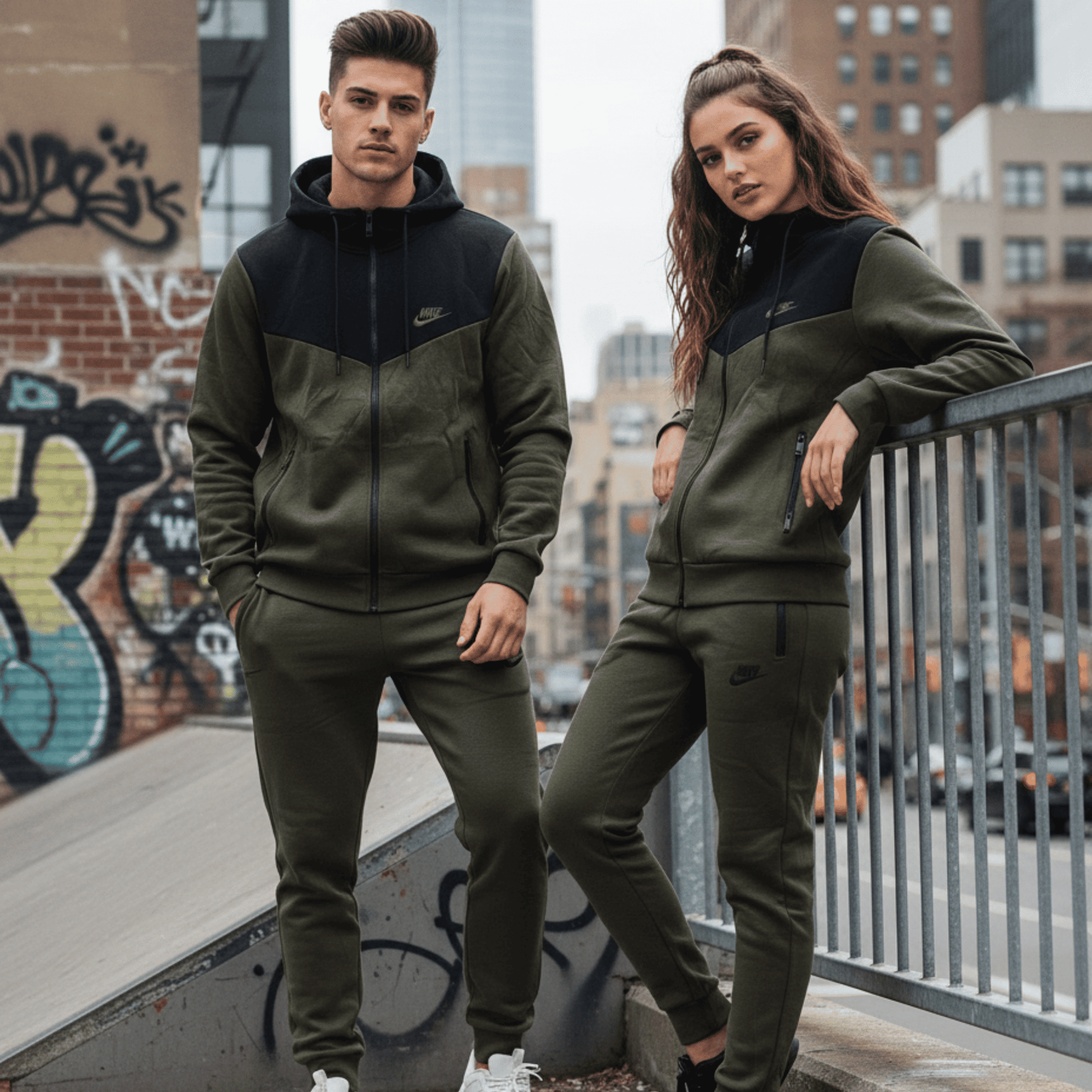 Chándal unisex verde