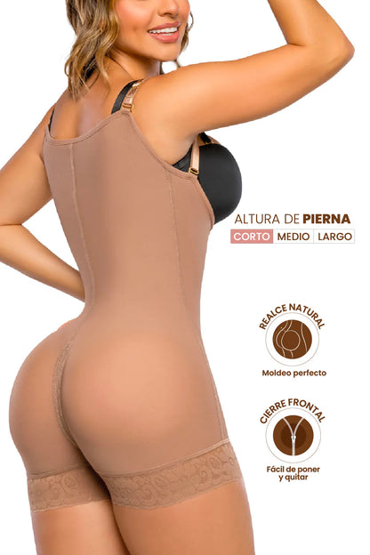 Faja Corta UltraInvisible SMI7086 con Sostén Lateral | Alta Compresión y Realce Natural