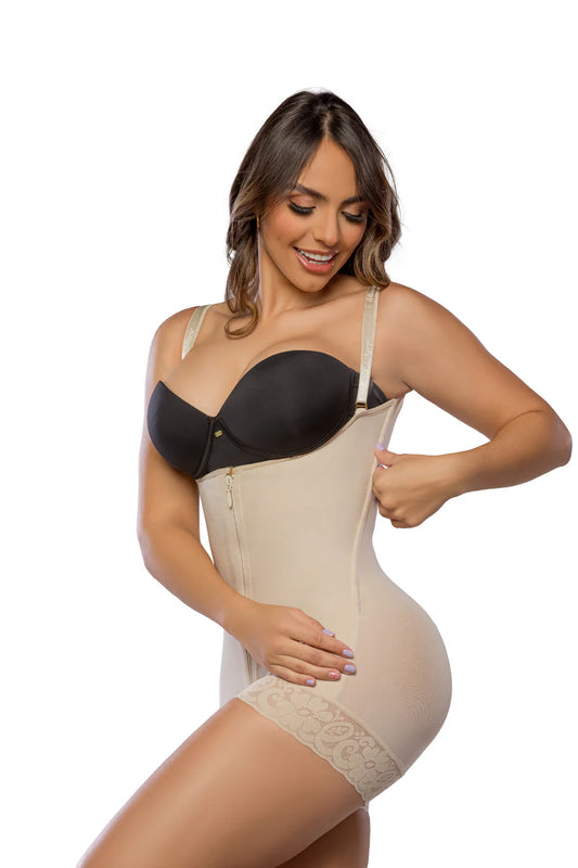 Faja Corta UltraInvisible SMI7086 con Sostén Lateral | Alta Compresión y Realce Natural