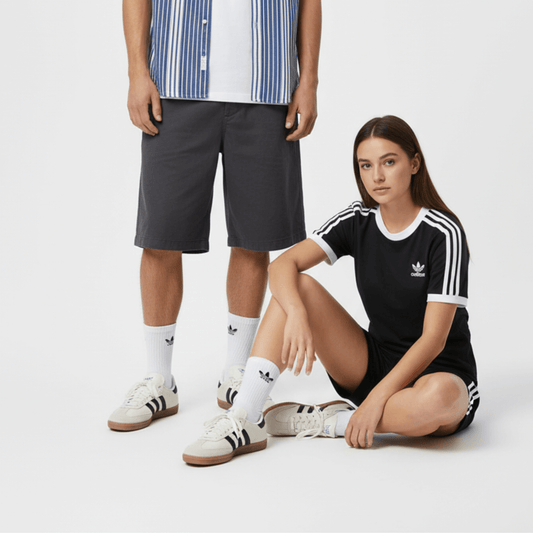 Samba OG beige y blanco