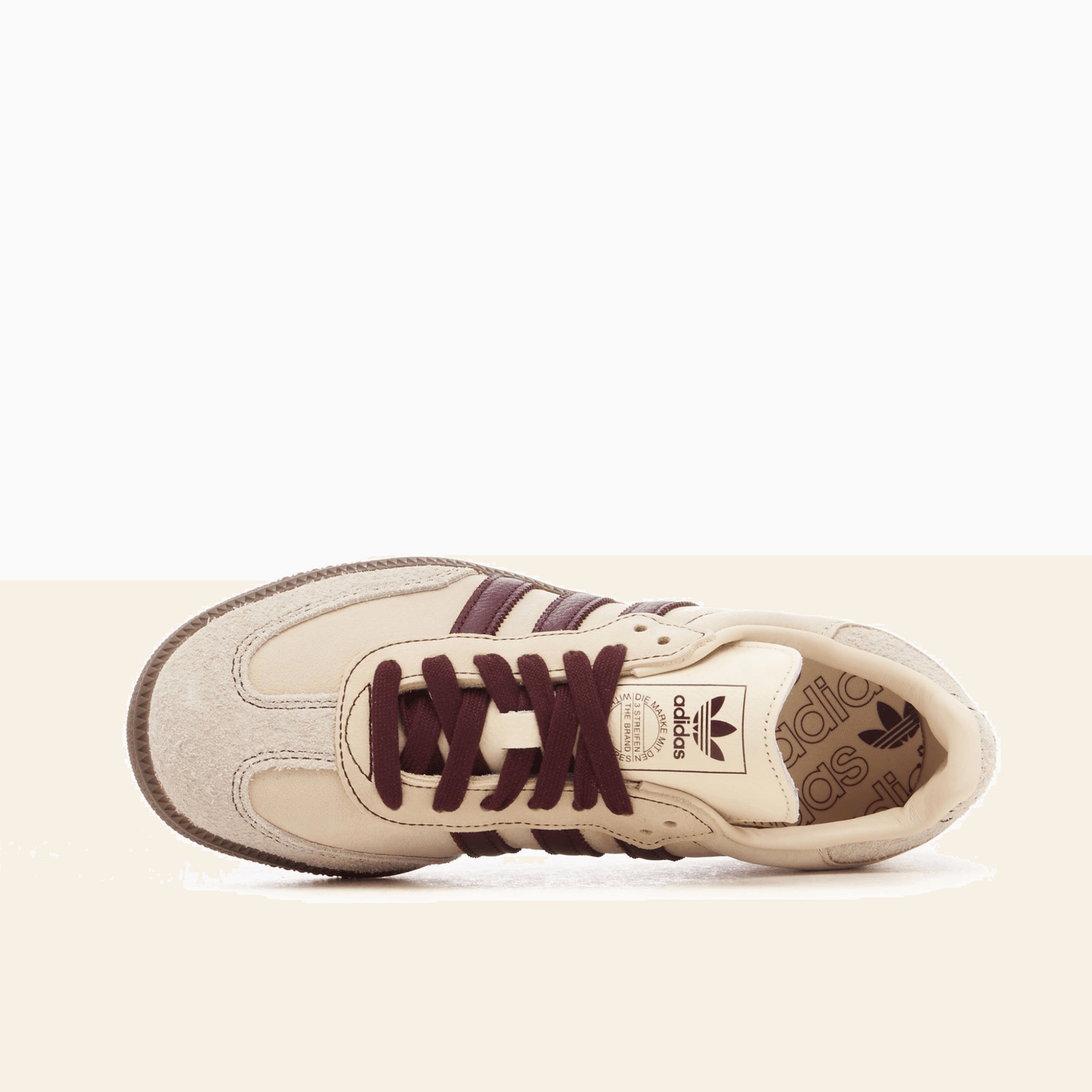 Samba OG beige y burdeos