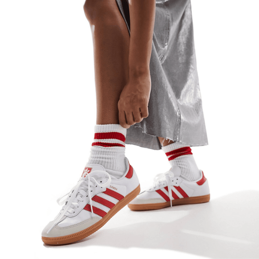 Samba OG blanco y rojo