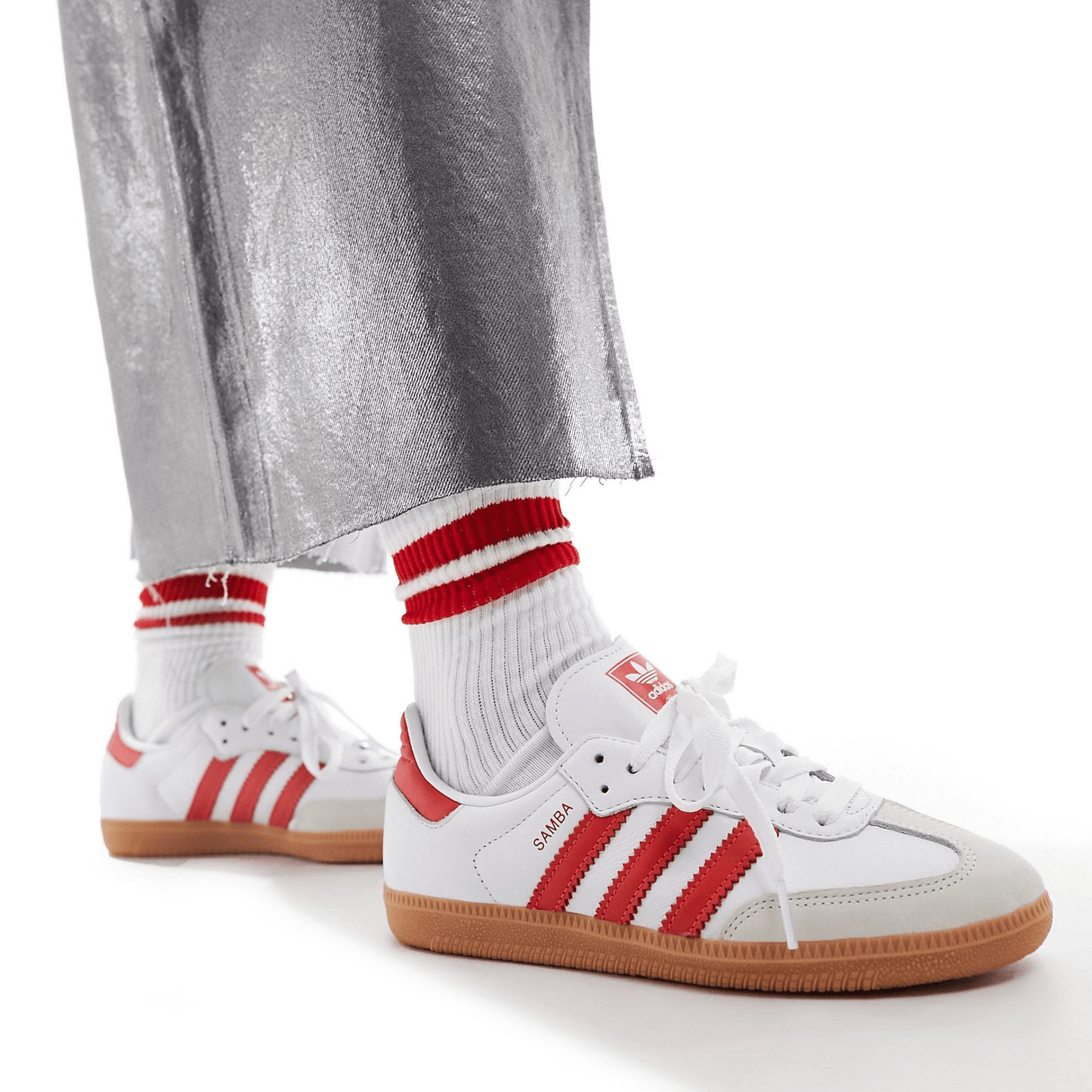 Samba OG blanco y rojo