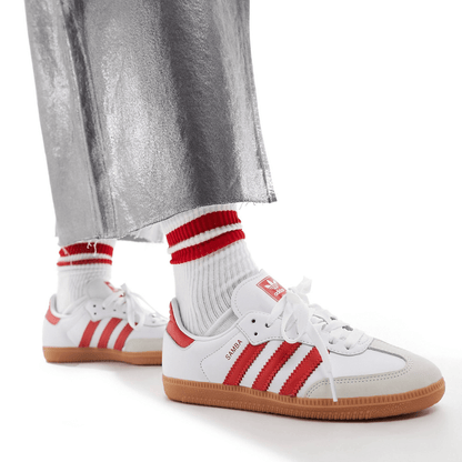 Samba OG blanco y rojo