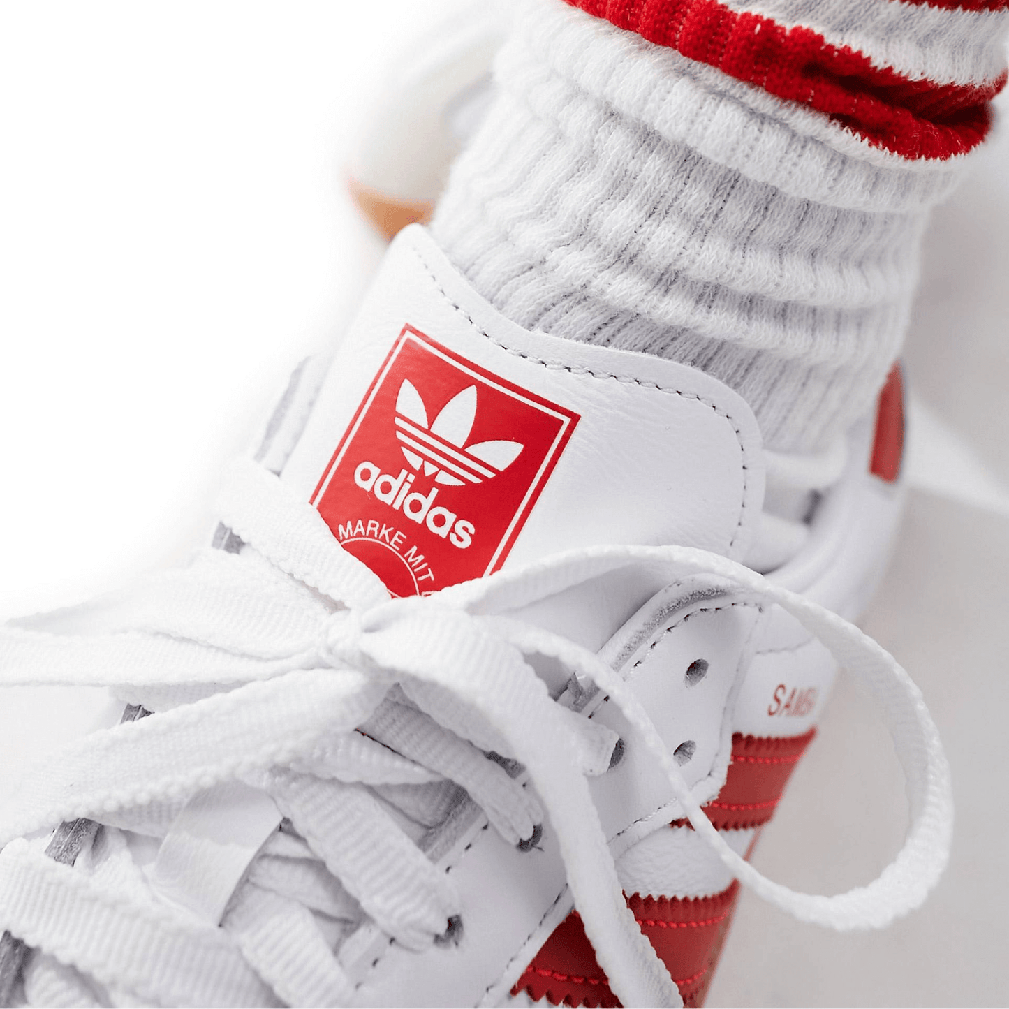 Samba OG blanco y rojo
